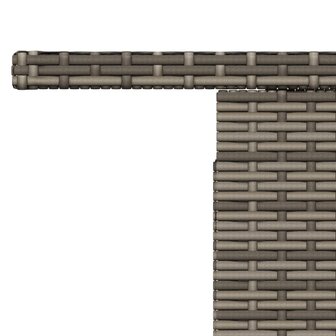 Tuintafel 100x55x73 cm poly rattan en acaciahout grijs 8721012335127 9