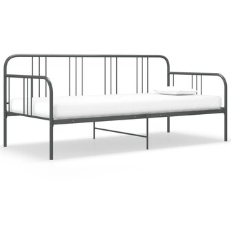 Slaapbankframe metaal grijs 90x200 cm 8720286162507 1