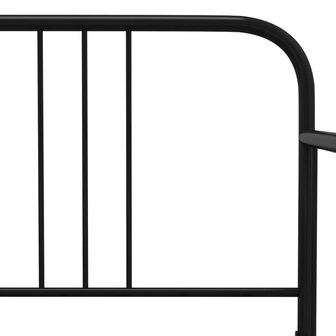 Slaapbankframe uittrekbaar metaal zwart 90x200 cm 8720286162514 10