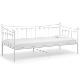Slaapbankframe metaal wit 90x200 cm 8720286195529 2