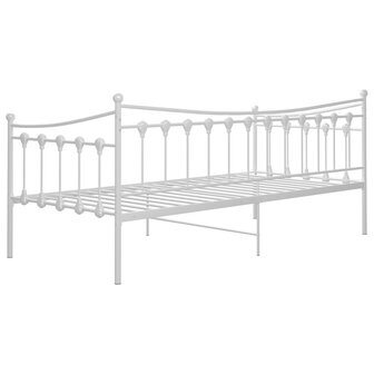 Slaapbankframe metaal wit 90x200 cm 8720286195529 8