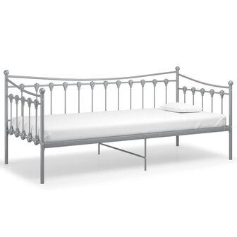 Slaapbankframe metaal grijs 90x200 cm 8720286195536 2