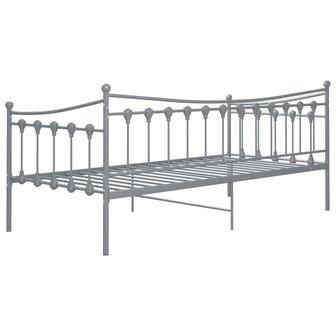 Slaapbankframe metaal grijs 90x200 cm 8720286195536 8
