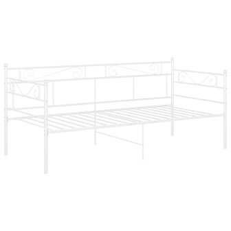 Slaapbankframe metaal wit 90x200 cm 8720286195642 3