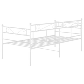 Slaapbankframe metaal wit 90x200 cm 8720286195642 5