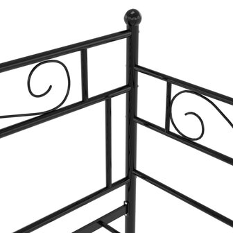 Slaapbankframe uittrekbaar metaal zwart 90x200 cm 8720286195666 10