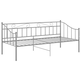 Slaapbankframe metaal grijs 90x200 cm 8720286195710 3