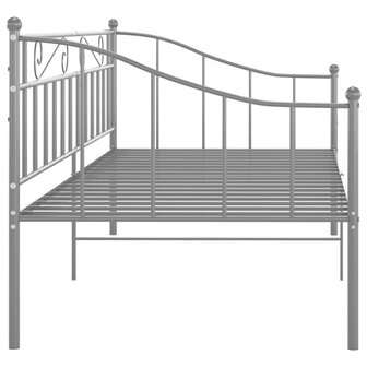 Slaapbankframe metaal grijs 90x200 cm 8720286195710 5