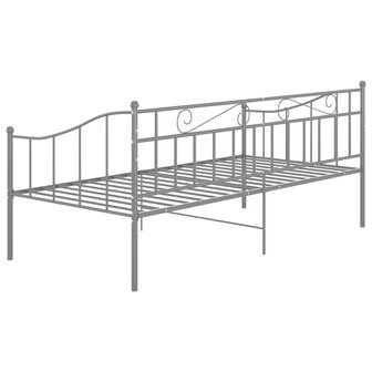 Slaapbankframe metaal grijs 90x200 cm 8720286195710 6