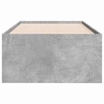 Slaapbank met lades 75x190 cm bewerkt hout betongrijs 8721102625442 5