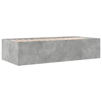 Slaapbank met lades 75x190 cm bewerkt hout betongrijs 8721102625442 6