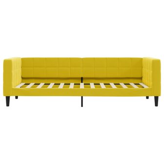 Slaapbank 80x200 cm fluweel geel 8720845953010 3