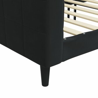 Slaapbank 90x200 cm fluweel zwart 8720845953072 6