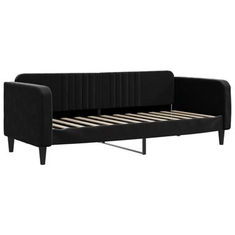 Slaapbank 80x200 cm fluweel zwart 8720845953782 2