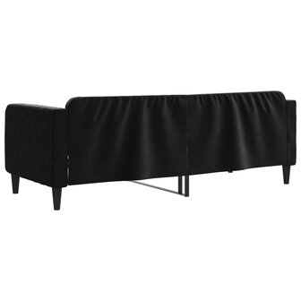 Slaapbank 80x200 cm fluweel zwart 8720845953782 5