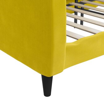 Slaapbank 80x200 cm fluweel geel 8720845953799 6