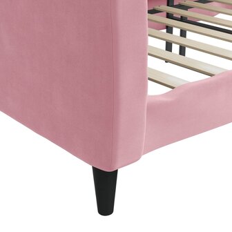 Slaapbank 100x200 cm fluweel roze 8720845953911 6