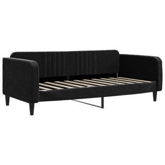 Slaapbank 90x190 cm fluweel zwart 8720845953966 2