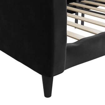 Slaapbank 90x190 cm fluweel zwart 8720845953966 6