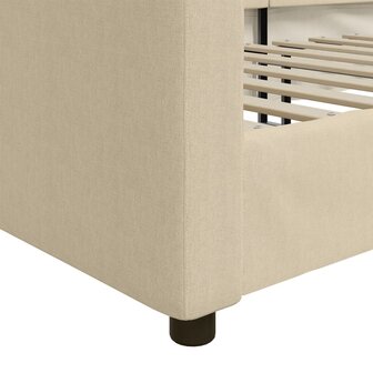 Slaapbank 80x200 cm stof cr&egrave;mekleurig 8720845954055 6
