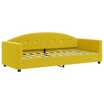 Slaapbank 80x200 cm fluweel geel 8720845954291 2