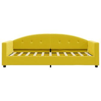 Slaapbank 80x200 cm fluweel geel 8720845954291 3