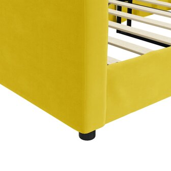 Slaapbank 80x200 cm fluweel geel 8720845954291 6