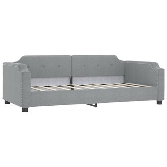 Slaapbank 90x200 cm stof lichtgrijs 8720845955007 2