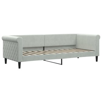 Slaapbank 80x200 cm fluweel lichtgrijs 8720845955328 2