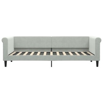 Slaapbank 80x200 cm fluweel lichtgrijs 8720845955328 3