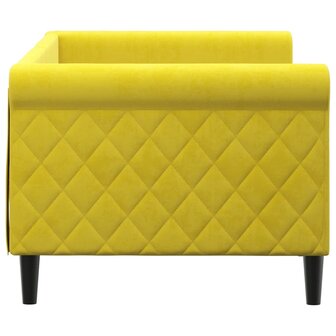 Slaapbank 80x200 cm fluweel geel 8720845955373 4