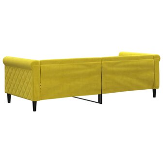 Slaapbank 80x200 cm fluweel geel 8720845955373 5