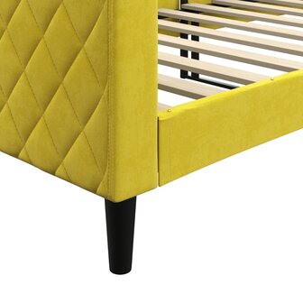 Slaapbank 80x200 cm fluweel geel 8720845955373 6