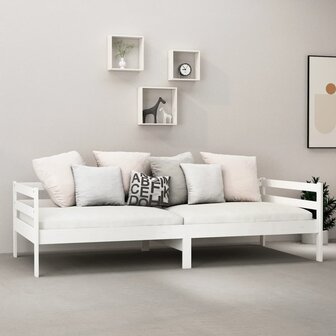 Slaapbank massief grenenhout wit 90x200 cm 8720286641279 3