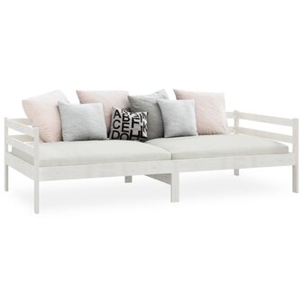 Slaapbank massief grenenhout wit 90x200 cm 8720286641279 4