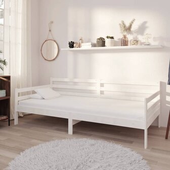 Slaapbank massief grenenhout wit 90x200 cm 8720286641323 1