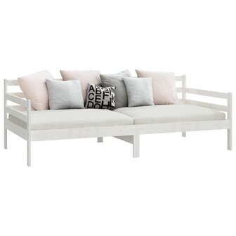 Slaapbank massief grenenhout wit 90x200 cm 8720286641323 4