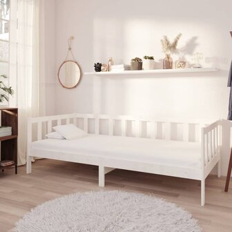 Bedbank massief grenenhout wit 90x200 cm 8720286641378 1