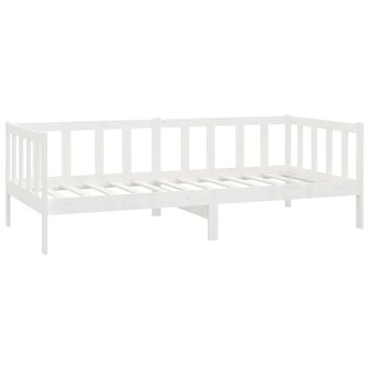 Bedbank massief grenenhout wit 90x200 cm 8720286641378 5