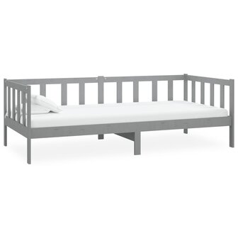 Bedbank massief grenenhout grijs 90x200 cm 8720286641385 2