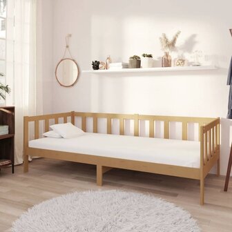Bedbank massief grenenhout honingbruin 90x200 cm 8720286641392 1