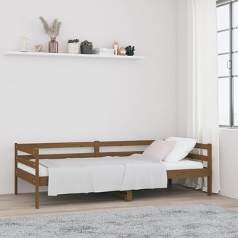 Slaapbank 90x190 cm massief grenenhout honingbruin 8720287133377 1