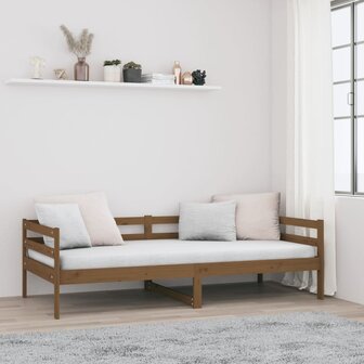 Slaapbank 90x190 cm massief grenenhout honingbruin 8720287133377 4