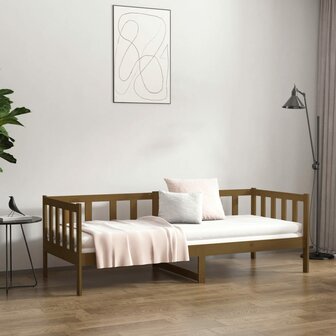 Slaapbank 80x200 cm massief grenenhout honingbruin 8720287133872 4