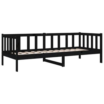 Slaapbank 80x200 cm massief grenenhout zwart 8720287133889 7