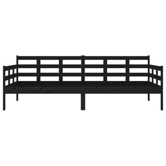 Slaapbank massief grenenhout zwart 90x200 cm 8720287073390 8