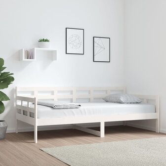 Slaapbank massief grenenhout wit 90x190 cm 8720287073468 1