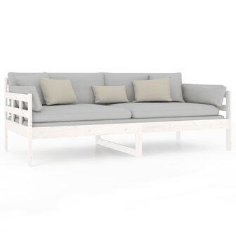 Slaapbank massief grenenhout wit 90x190 cm 8720287073468 5