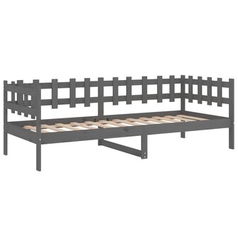 Slaapbank 90x190 cm massief grenenhout grijs 8720287136514 7