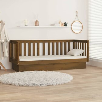 Slaapbank 75x190 cm massief grenenhout honingbruin 8720287214571 4